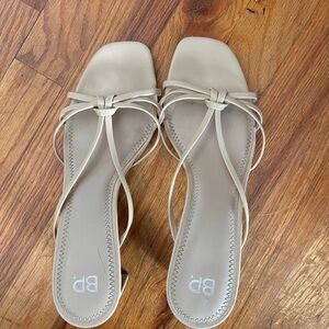BP Women's Beige Strappy Sandals